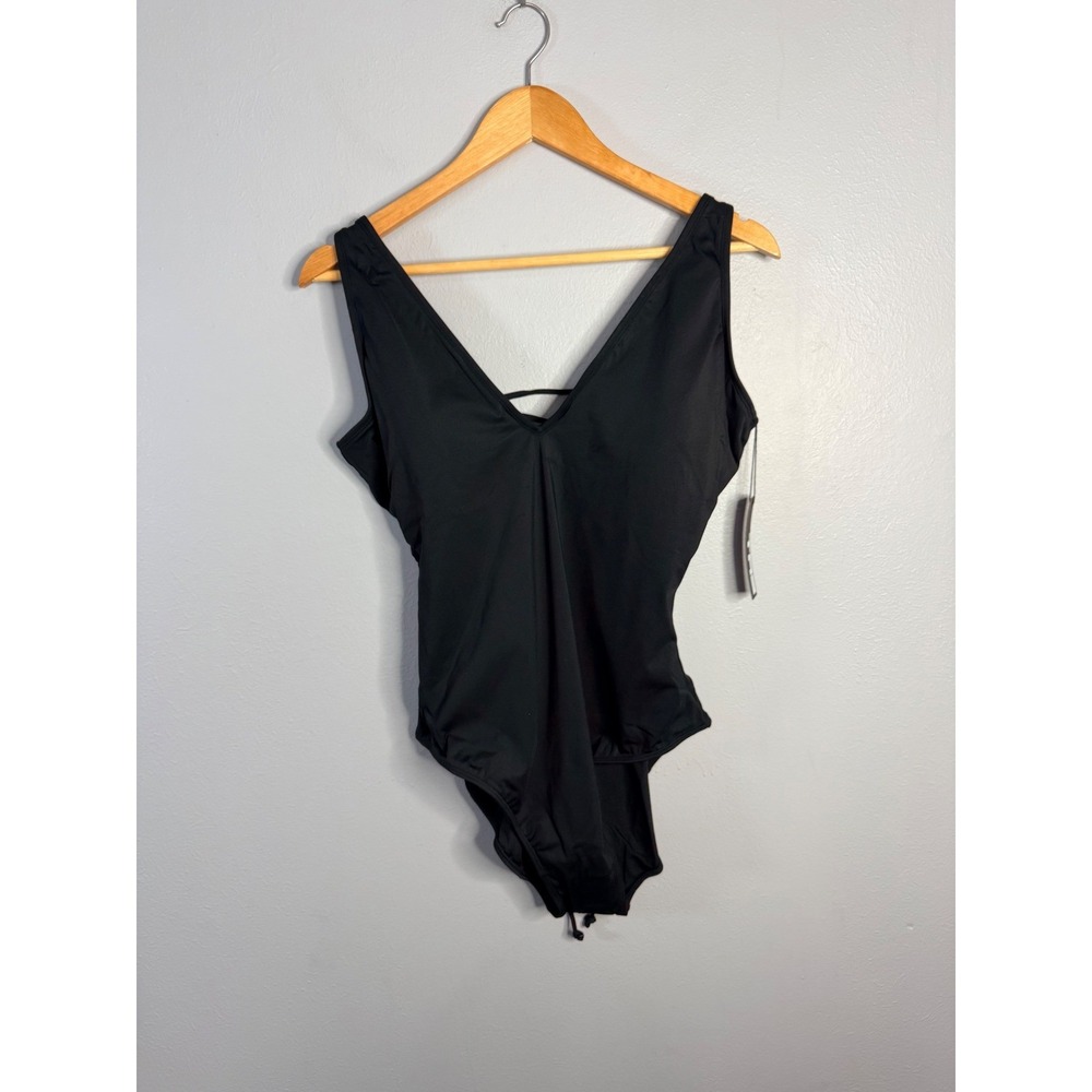 Ta3 Plungey‎ Black XL REG/Long One Piece Swim NWT